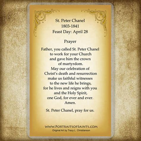 saint peter Chanel prayer